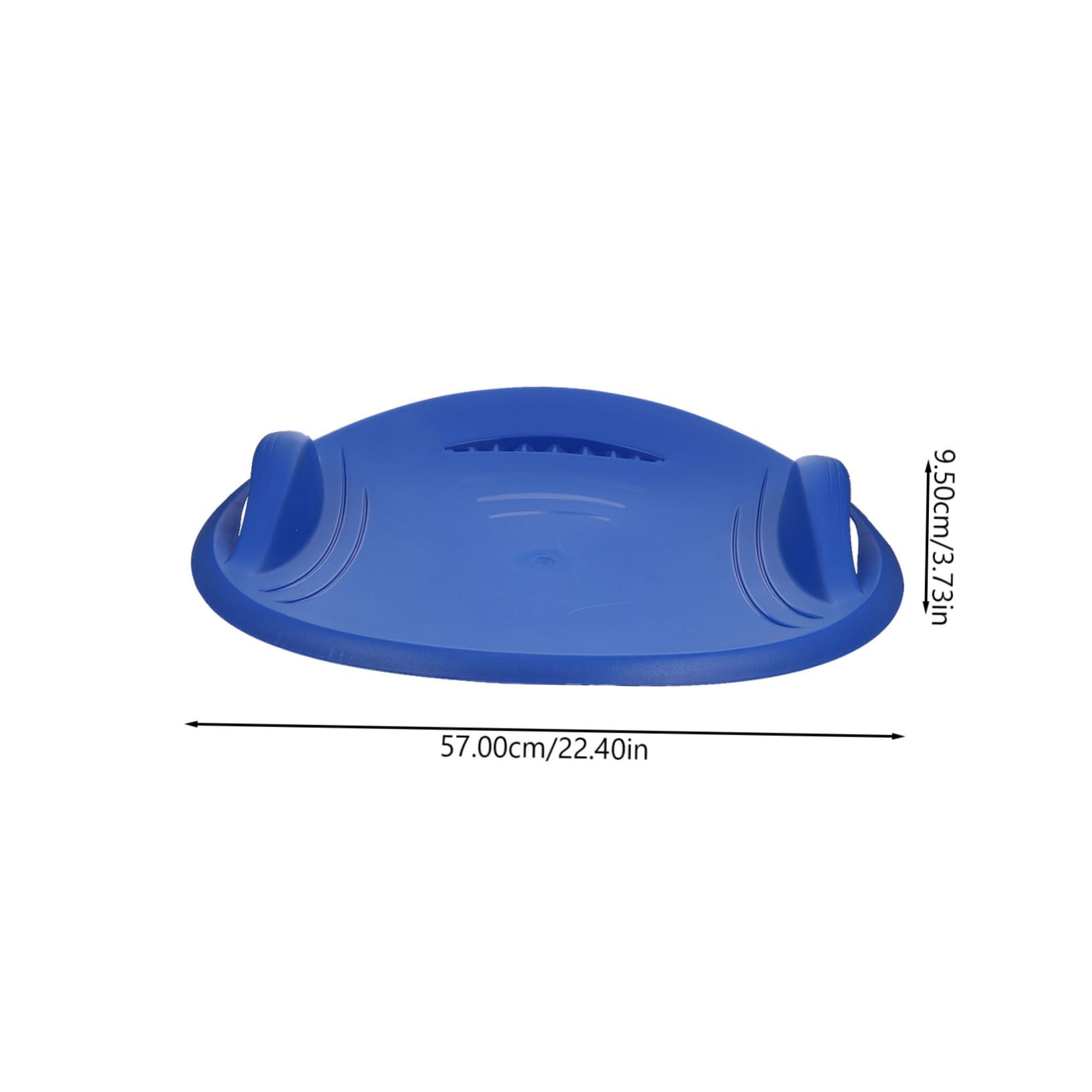 Sosoport 1pc Round Ski Board Disc Hdpe Material for Adults Boys and Girls Outdoor Play