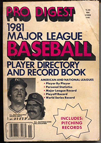 MLB Player Directory & Record Book 1981 Brett Buckner Stats