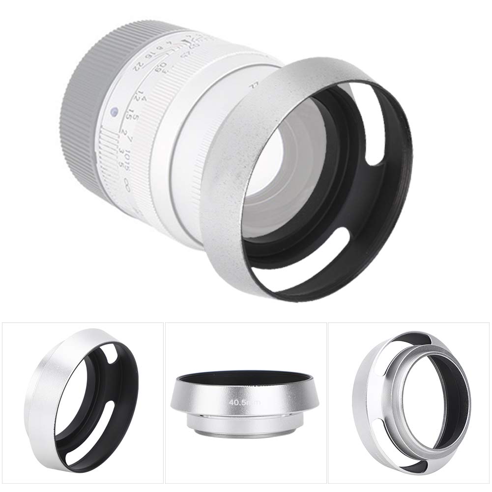 Paraluce Quadrato Da 40,5 Mm In Argento – Per Obiettivi Fotocamera, Riduce Bagliori E Protegge La Lente, Con Baionetta In Alluminio - 4