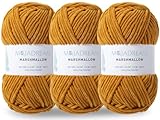 MOJADREAM 3PCS 3.5oz Chenille Yarn for Blankets Amigurumi: Soft Velvet Baby Yarn Blanket Knitting and Crocheting Bulky 5# Yarn 3 Skeins of 100g (Wood)