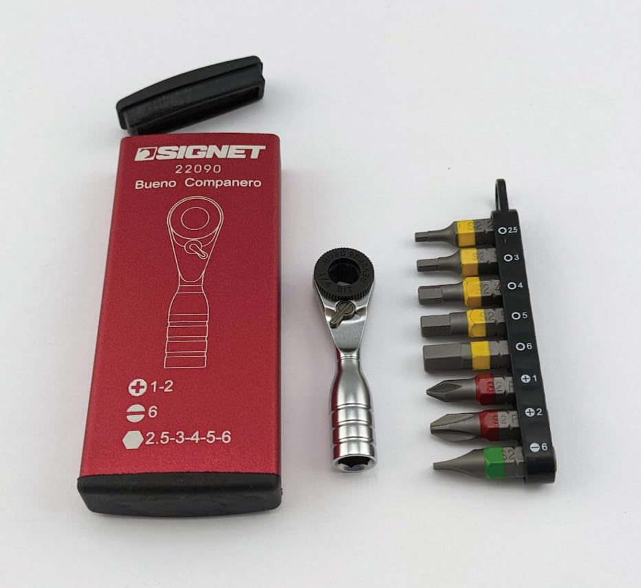 Snapklik.com : SIGNET 22090 Ultra Short Mini Ratchet Set, 52 Gears ...