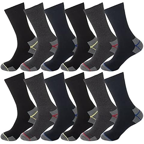 12 Pairs of Heavy Duty Work Socks Cover