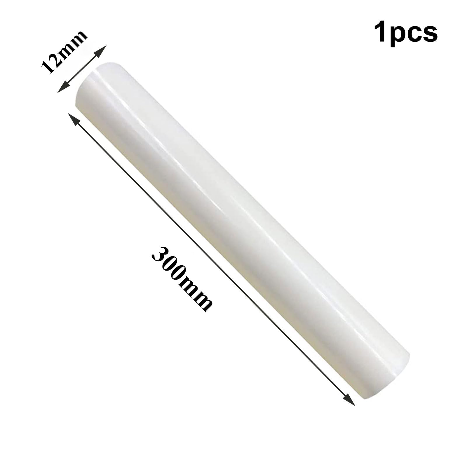 Tiges en céramique, longueur 300 mm, diamètre 8/10/12 mm, isolant en barre solide(12 * 300mm)