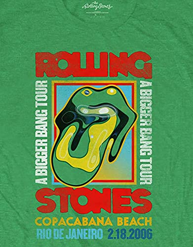 Rolling Stones The T Shirt Copacabana 2006 Band Logo Nouveau Officiel Irish Vert - Les Beatles, Paul McCartney, John Lennon, RIngo Starr, George Harrison Rolling Stones The T Shirt Copacabana 2006 Band Logo Nouveau Officiel Irish Vert – Image 4