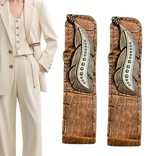 衣類用マグネット | 2個ビンテージジーンズクリップ - パンツ裾修正ツール - 衣類・帽子・シャツ・ドレス・スカーフ・パンツ・ヒジャブ・ウエスト・タオル・カーテン・セーター・女性・男性用