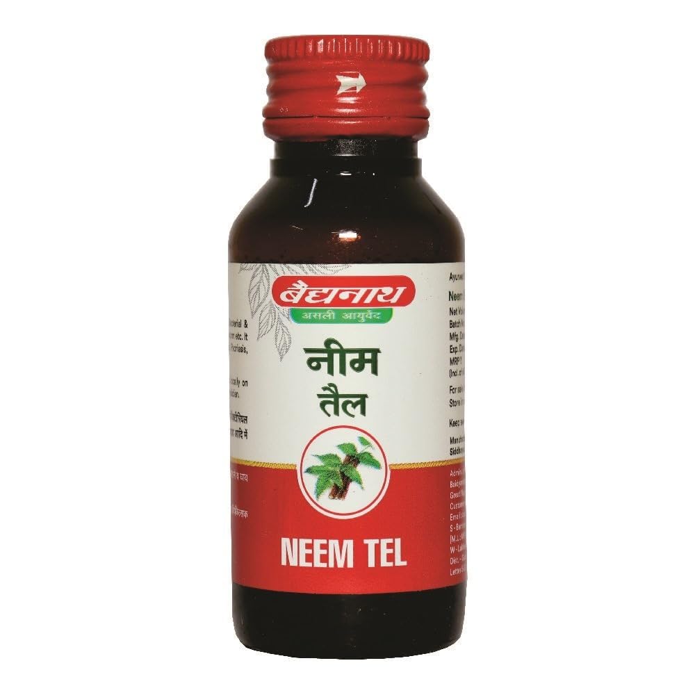Baidyanath Asli Ayurved Neem Oil (Tel) – 50 ml | Ayurvedic Herbal Oil for Skin, Hair & Scalp Care-picture-29