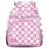 Simple Modern Mochila infantil média Mattel Barbie para meninas e meninos | Mochila infantil do jardim de infância | Coleção Fletcher | Crianças - 38 cm de altura | Barbie Checkmate