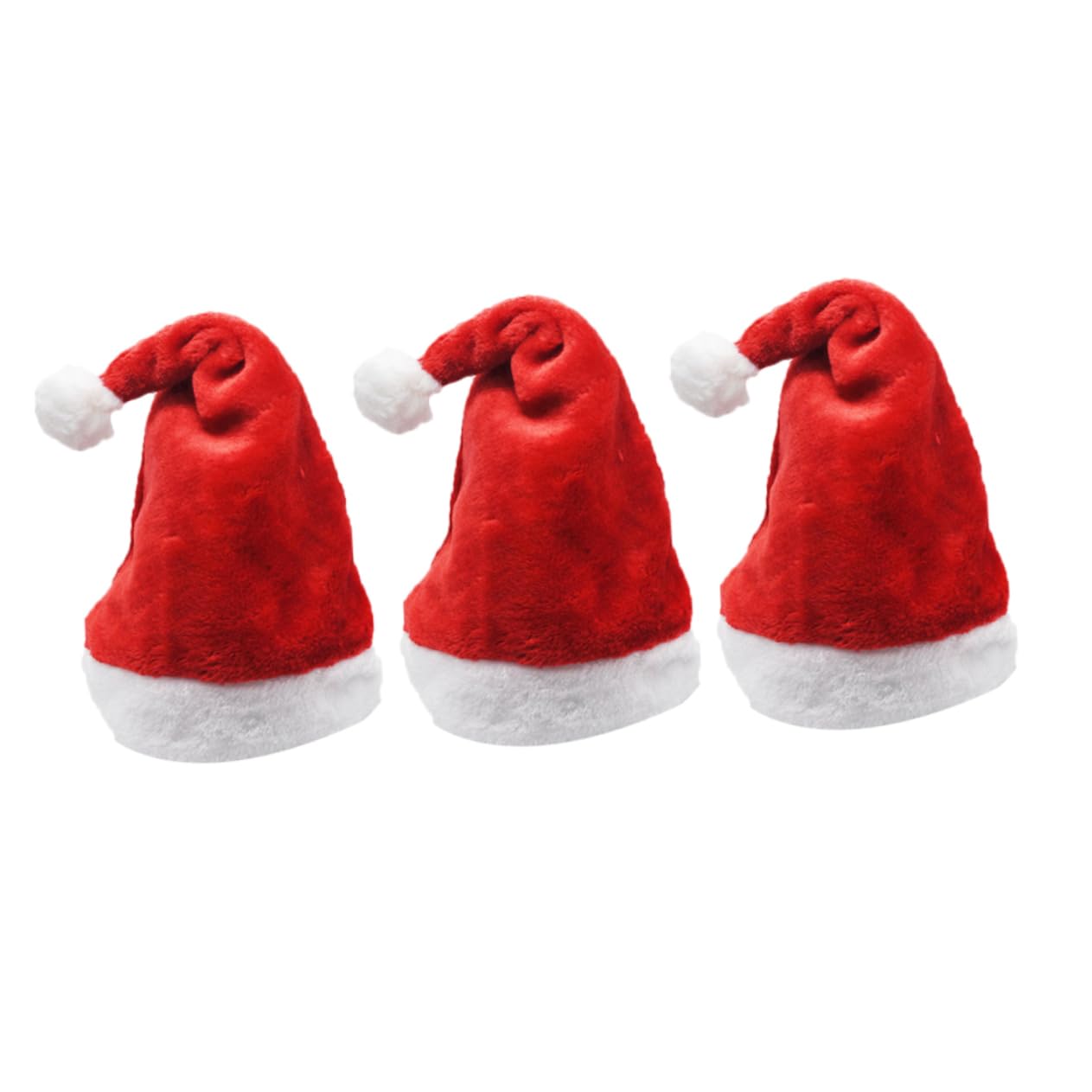 PRETYZOOM 6 Piezas gorro de navidad sombrero de fiesta de navidad sombreros de papá noel ornamento accesorio de disfraz de navidad gorro de papa noel para niños adulto