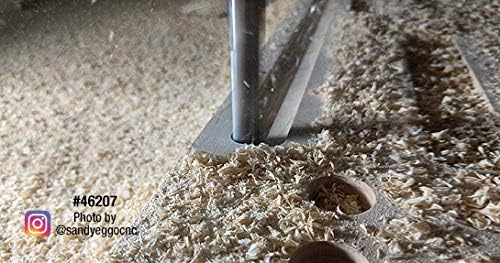 Mèche de défonceuse hélicoïdale carbure Amana Tool 46438 coupe descendante pour finition nette