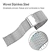 TRUMiRR For Samsung Galaxy Watch 46mm / Galaxy Watch 3 45mm / Gear S3 Bands, 22mm Premium Stainless Steel Watchband Quick Release Strap Bracelet for Fossil Men's Gen 4 Explorist HR, TicWatch Pro