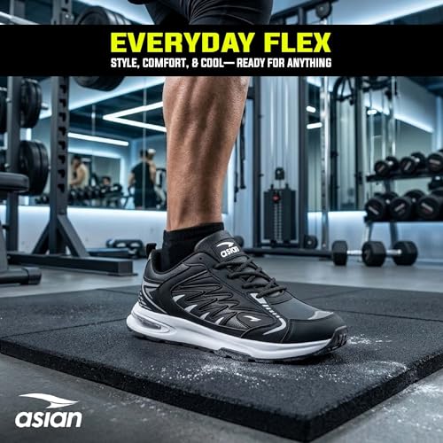 Image of ASIAN Python-06 Sports Running Shoes for Men | Lightweight Sole, Durable Grip Outsole | Stylish Design for Walking, Gym, Running & Daily Use