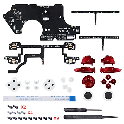 LEDtRg[[ł͂Ȃ-eXtremeRate nintendo switch proRg[[ɑΉp}`J[TXeBbND-pad ABXY ZR ZL LRL[iFjDTFS LEDgݗăLbgV2-9F̃[h6̃G