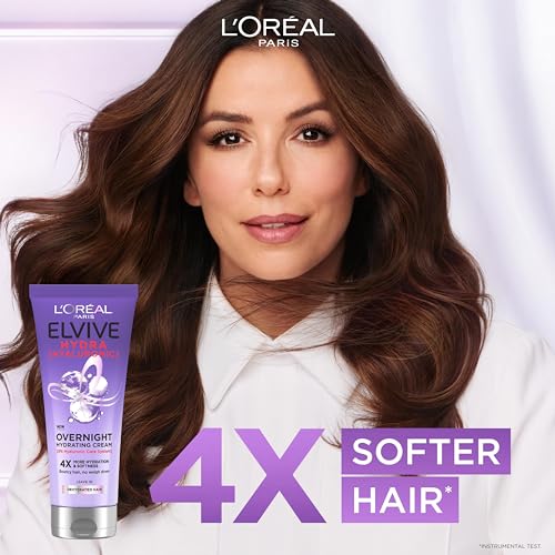 L'Oréal Paris Elvive Hydra Hyaluronic Acid Overnight Hydrating Cream for Dry Hair, 200 ml - Image 3