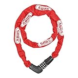 ABUS(アブス) 信頼の100年続くドイツブランド 軽量 サビに強い 自転車 鍵 チェーン ロック ダイヤル式 盗難防止 防犯 セキュリティレベル4 5805C 110cm 【日本正規品】