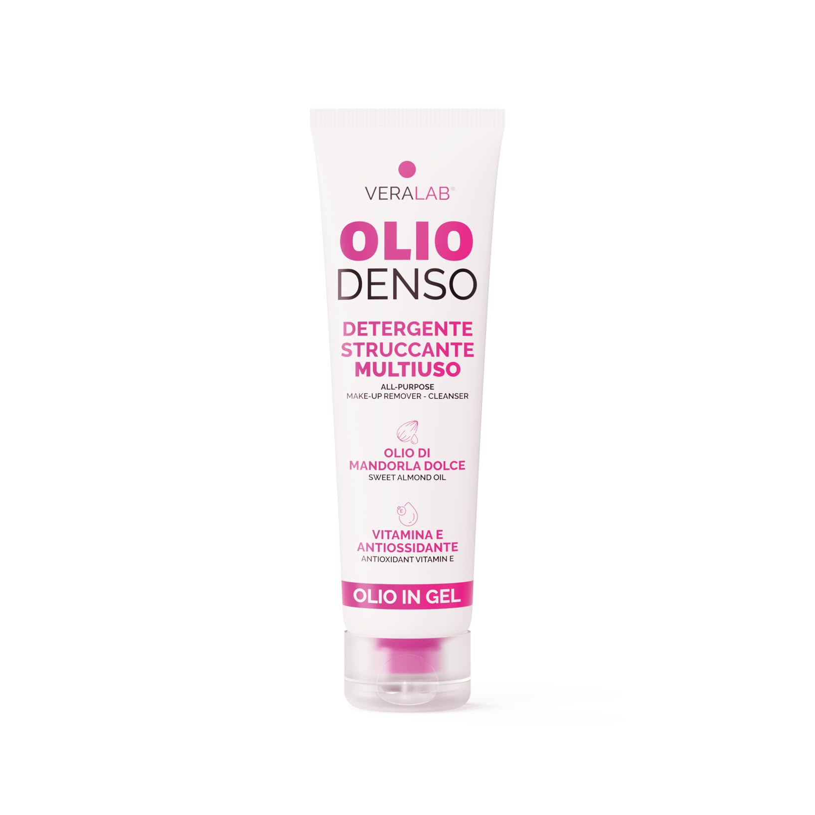 Veralab Kit Olio Denso Travel + Full Size, Olio Detergente Struccante ad Azione Antiossidante e Illuminante, Formato Viaggio 30ml + Full Size 150ml