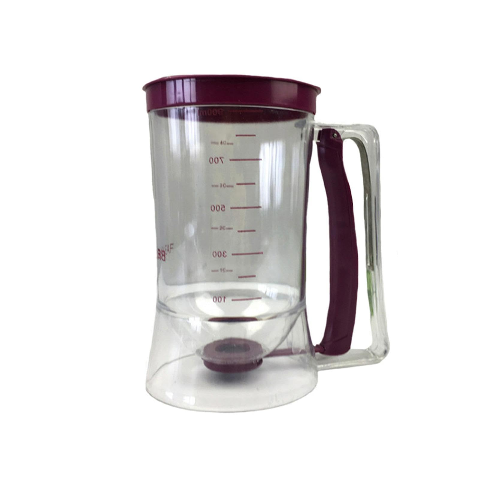 Pancake Batter Dispenser, 4-Cup Batter Dispenser Cupcake Separator Tool with Squeeze Handle & Measuring Marks, Pancake Griddle Maker for Pancakes, Cupcake, Waffle, Muffin Mix