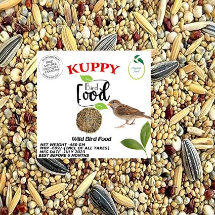 Kuppy Birds & Grains Pet Loves Mix Seed Bird Food Seed Food for Birds of All Life Stages 450 GMS (B0CDRT21KZ) Amazon Price History, Amazon Price Tracker
