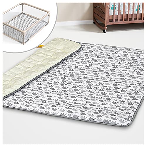 TUOERQI Baby Play Mat, Special Design for Baby Playpen and Play Yard, Thicker and Softer Crawling Mat for Infants, Large Size Play mat 71