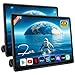 13.5 Inch Android Car Headrest Monitor for Back Seat, Wireless Phone Mirroring Touch Screen Car TV with 4K Video Decoding/WiFi/Bluetooth/HDMI/USB Rear Seat Entertainment (4G+64G-1*Screen)