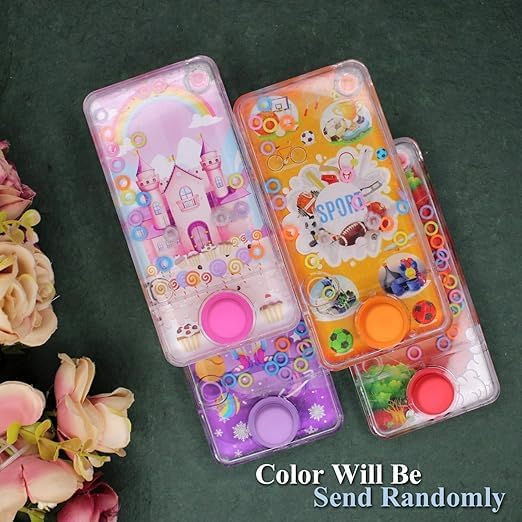 Image of Prime Cute Cartoon Theme Handheld Water Ring Game Water Bubble Ring Toss Toys Ideal Gift for Kids Boys and Girls (Water Game (2Pcs))