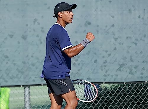 Adv Bamboo Charcoal Tennis Wristbands - Ultra Absorbent, Doublewide & Slim Sweat Bands For Wrists - 4 Pack Or 2 Pack (4-Pack Gray) #TOP5