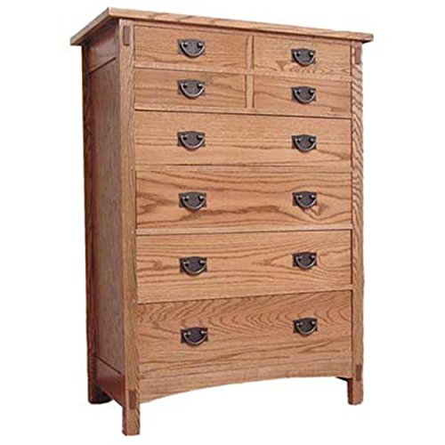 WOODCRAFT Project Paper Plan to Build Mission Tall Chest - Material Not Included