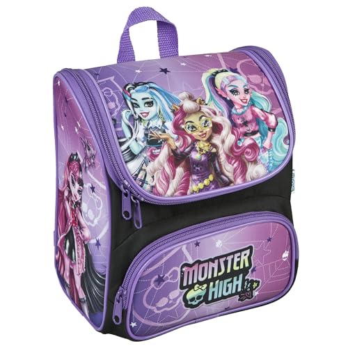 Scooli - Zaino per la scuola materna CUTIE Monster High - Scomparto principale e tasca anteriore - Spallacci e schienale imbottiti - Ideale per bambini dai 3 anni in su