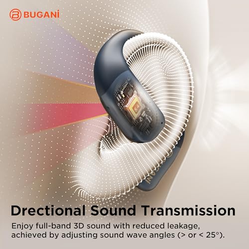 BUGANI Open Ear Headphones, Bluetooth 5.4 Wireless Earbuds with 60H Playtime, ENC Noise Cancelling Mic for Clear Calls, IPX5 Waterproof Sports Earphones for Running Workout Cycling - image 6