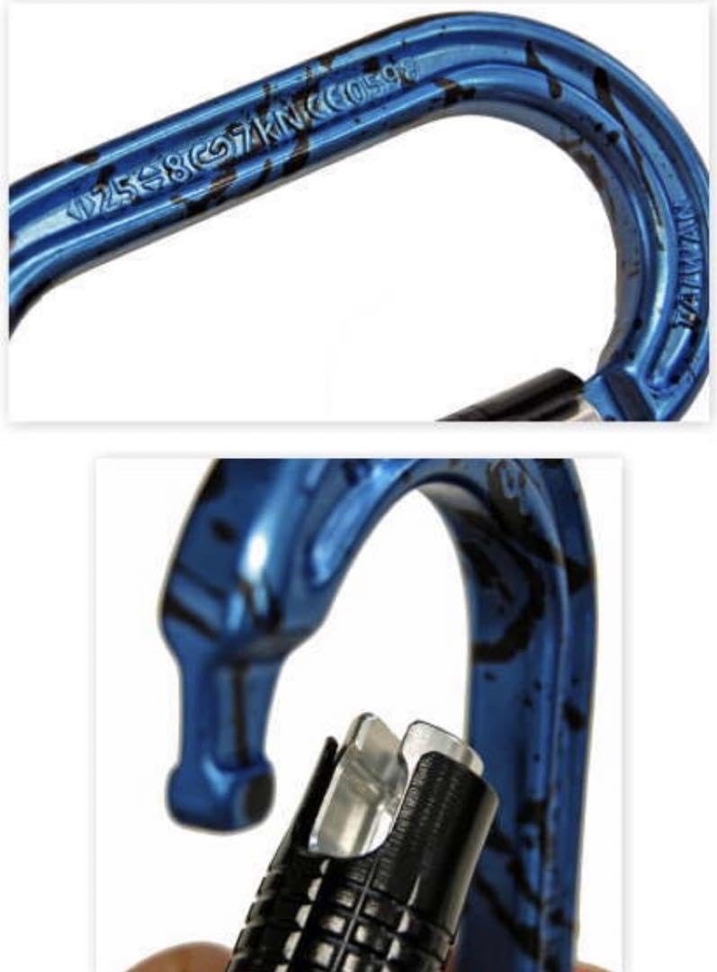 iClimb カラビナ青色 ピンク 新品未使用各2枚（4枚セット