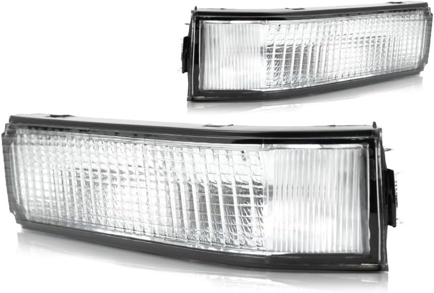 CarLights360: For 1988-2000 Chevy GMC C2500 Turn Signal/Parking Light Assembly Driver and Passenger Side Pair | GM2520104 GM2521104 Vehicle Trim: w/Sealed Beam Headlamp