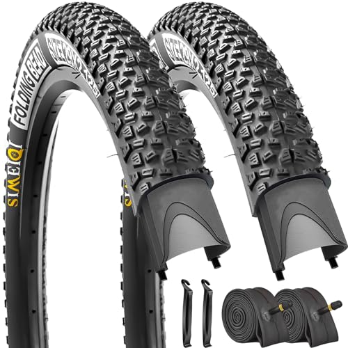 SIMEIQI 2 Pack 29x2.125 Bike Tires (2 Tires 2 Tubes 2 Levers, 29x2.125)
