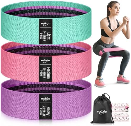 WALITO Resistance Bands for Working Out, Fabric Exercise Bands fo...