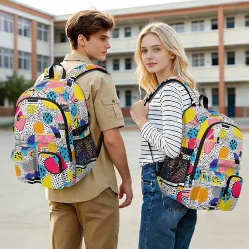 Mochila para laptop de diseño abstracto con estampado de frutas para universidad 7