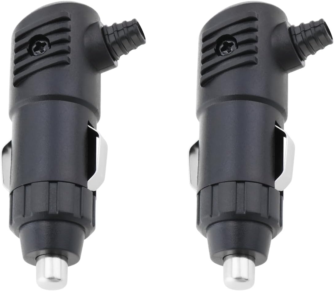 EMSea 2 Pcs Car Cigarette Lighter Socket Plug Connector DC 12V 24V with ...