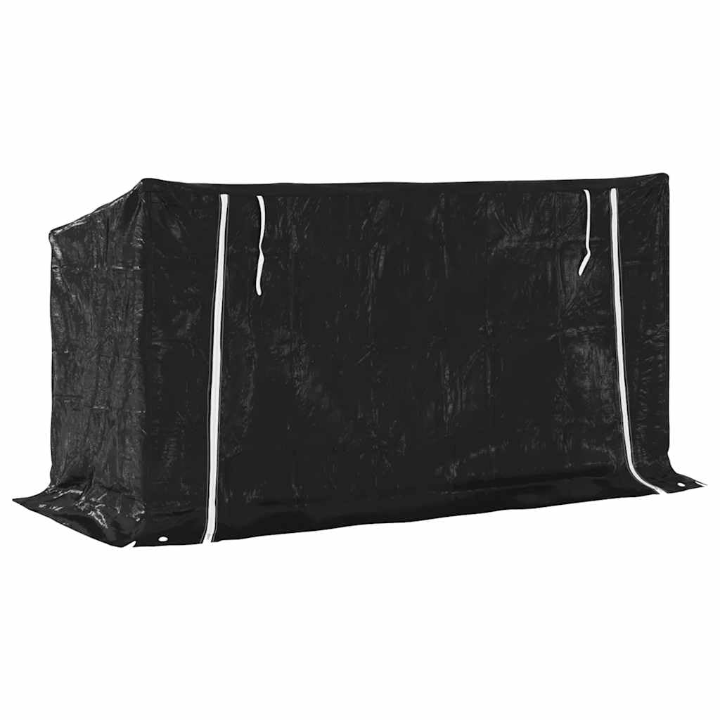 Estantería para leña de acero galvanizado con protección contra la lluvia, 200,5 x 80,5 x 110,5 cm, para guardar leña y leña exterior, con cubierta impermeable
