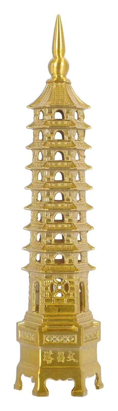 Ozdoba feng shui, chińskie dekoracje, Fengshui Pagoda Statua Wieża Statua Ochrona Biznes rośnie Dekoracja biurka Feng Shui Buddyzm Dekoracja świątyni Miniatura ogrodowa Do biura Ozdoby do domu