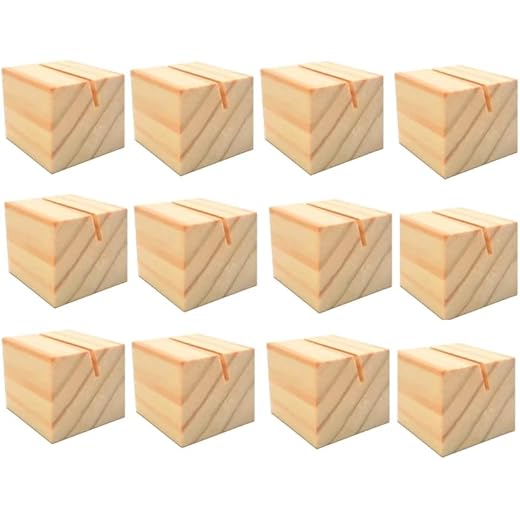 Wooden Place Card Holders 8 Pcs Set