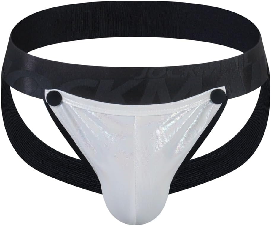 JOCKMAIL Jockstrap Athletic Supporters with Removeable Front Men Jock Strap Male Underwear