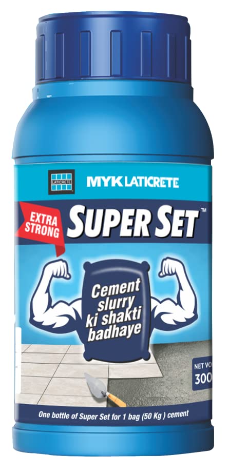 MYK LATICRETE Super Set | Cement Slurry Strengthener | Adds strength to cement slurry to lay tiles | Tiling with cement slurry