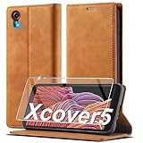 ✅【Hochwertigem PU-Leder】- Diese für Samsung Galaxy Xcover 5 Hülle Leder ist handgemacht aus super haltbarem Kunstleder und die Innenschale besteht aus TPU Silikon. für Samsung Xcover 5 Hülle ist stoßfest und bietet maximalen Schutz vor Schmutz, Stößen und Kratzern.
