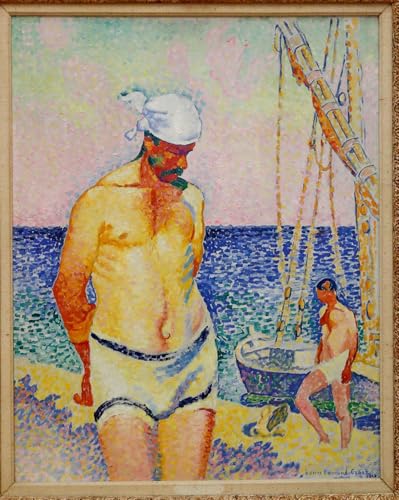 Impresión en lienzo El pescador de Henri Edmond Cross alta definición 60x90cm