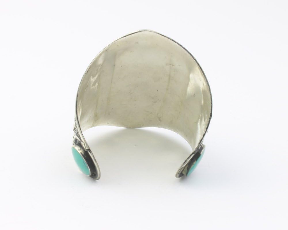 Turquoise Fortress Cuff Bracelet, Afghani Arm Band, Vintage bracelet, Middle Eastern, Festival, Tribal, Ethnic, BOHO, Gypsy, Gemstone Jewelry