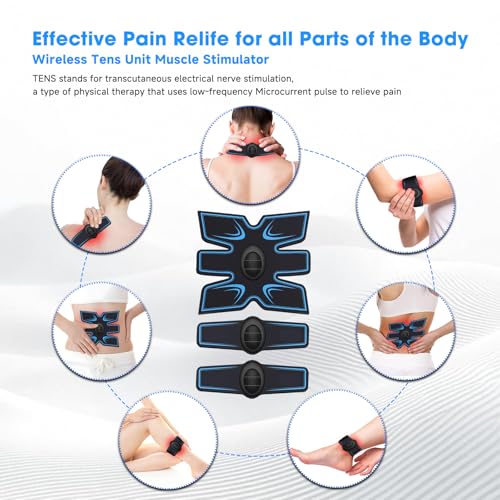 FDA Cleared - EMS Ab Stimulator Muscle Toner Women Men | Tactical x abs Muscle Stimulator Military Grade, ab Machine for Stomach Arm Leg Neck Workout Equipment Gifts miniatura 5