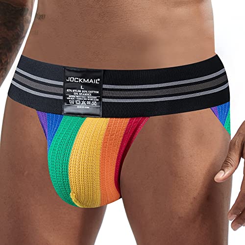 JOCKMAIL Men Briefs Underwear Rainbow Athletic Briefs Men Underwear for Sport Gym3