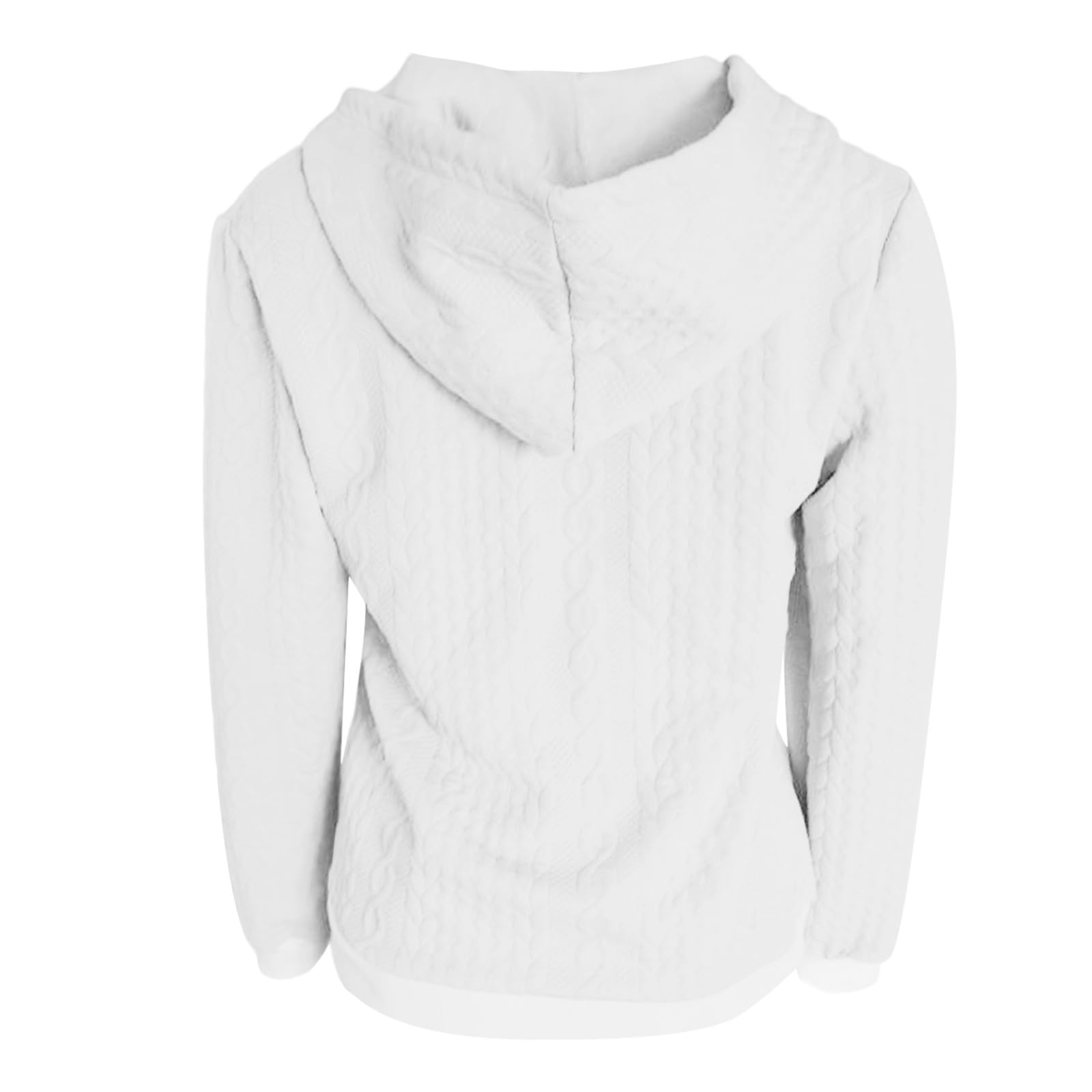 Generisch Felpa con cappuccio da donna, taglie forti, design a maniche lunghe, con cerniera, per l'inverno, elegante semplicità nella vita di tutti i giorni