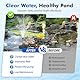 FEOXSHAL Teichfilter mit Springbrunnenpumpen-Kits, 60W Teichpumpe und Filter-Kit mit Tauchwasserpumpe