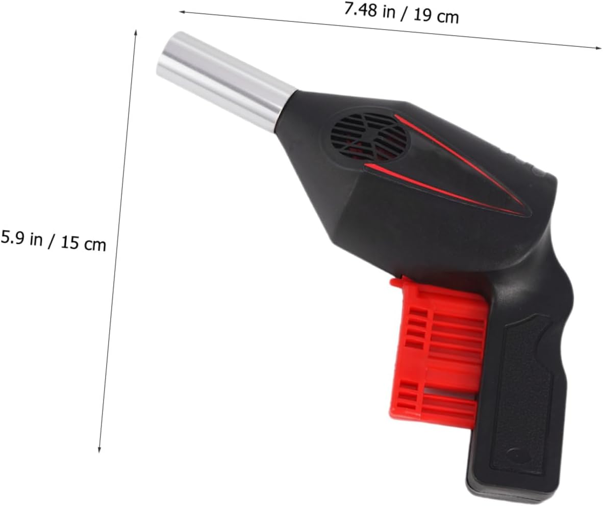 SHINEOFI Portable Handheld Fire Blower for Outdoor Bbq Camping Cooking Fan Air Blower Tool with Manual Pump, Lightweight Barbecue Accessory for Fire Starting and Charcoal Heating