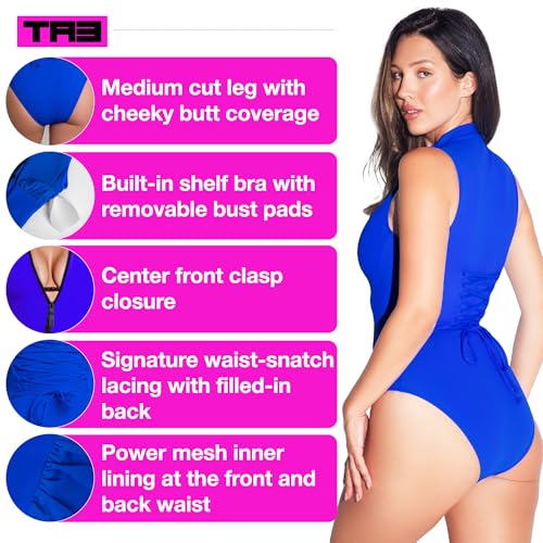 TA3 Sleeveless Surfy Swimsuit for Women - Sculpting & Tummy Control Swimsuits for Women - Patented Construction2