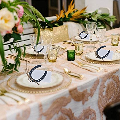 Awtlife 24Pcs Cast Iron Lucky Horseshoes Vintage Wedding Favors Party Favor Decorations #TOP2