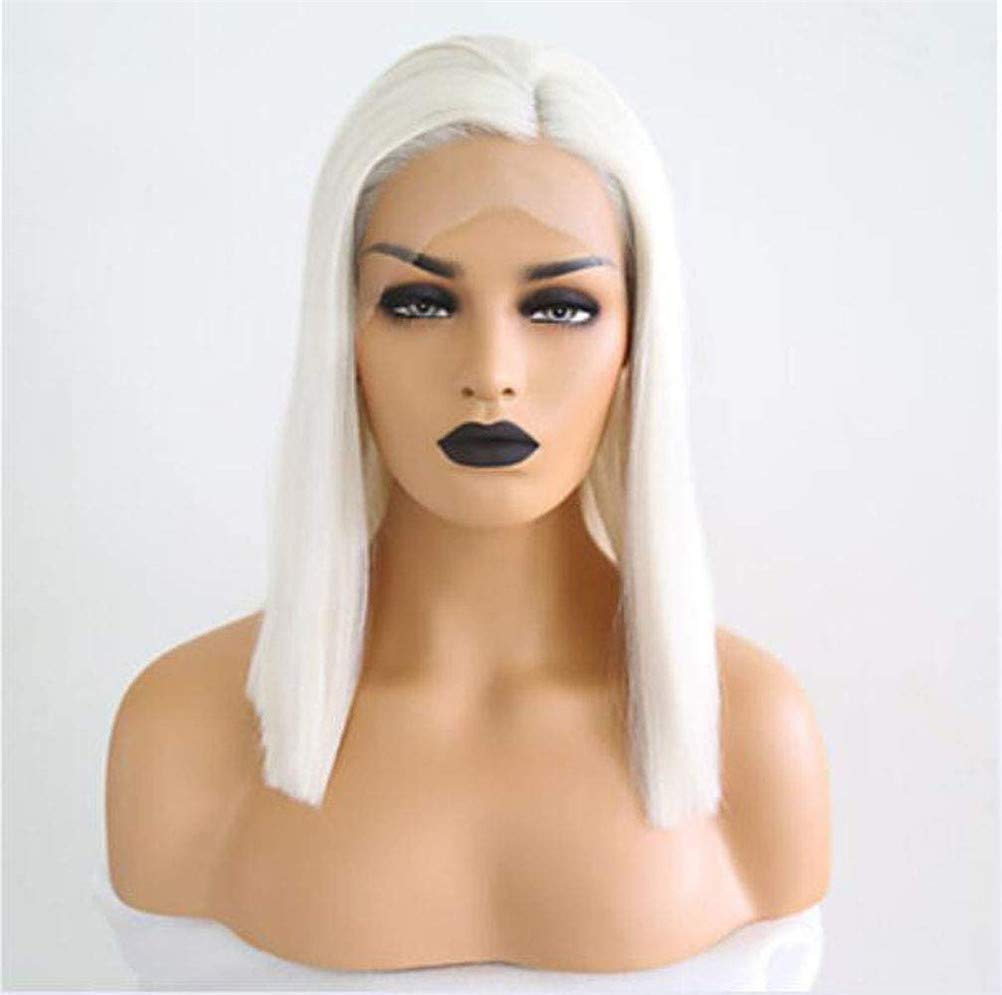 Perruque avant de lacet cheveux courts bob blond pour sublimer vos soirées et fêtes
